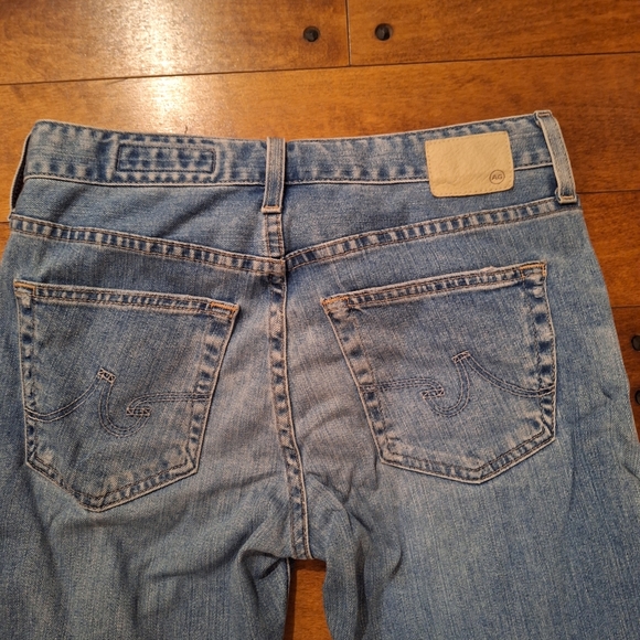 AG jeans, ex-boyfriend slim distressed jeans. - Picture 6 of 8